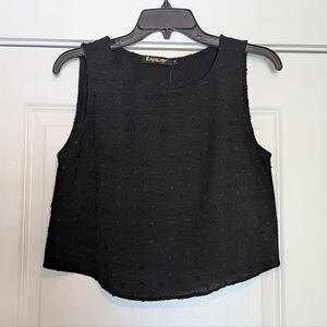 Roylamp Sleeveless Tank Top Women's Black Shirt Casual, Size S